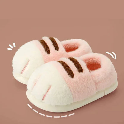 Cozy Cat Paw Slippers